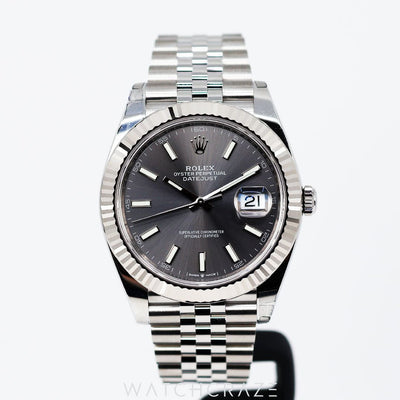 2024 ROLEX DATEJUST RHODIUM 41MM 126334