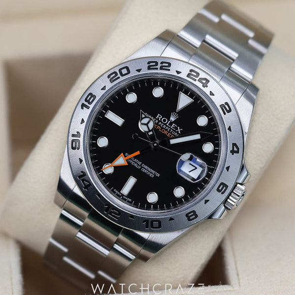 2012 ROLEX EXPLORER II BLACK DIAL 42MM 216570 - Main Image