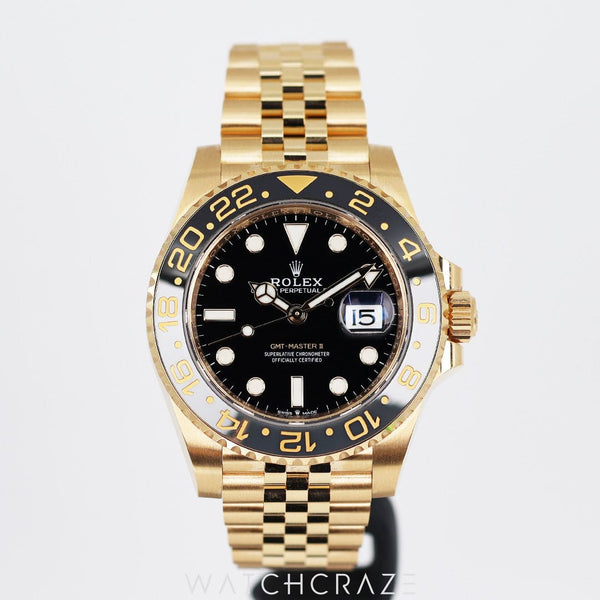 2023 ROLEX GMT MASTER II YELLOW GOLD 40MM 126718GRNR