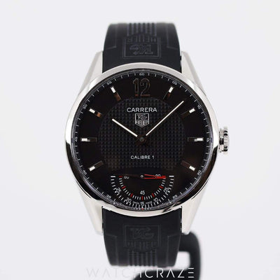 2008 TAG HEUER CARRERA BLACK DIAL 43MM WV3010