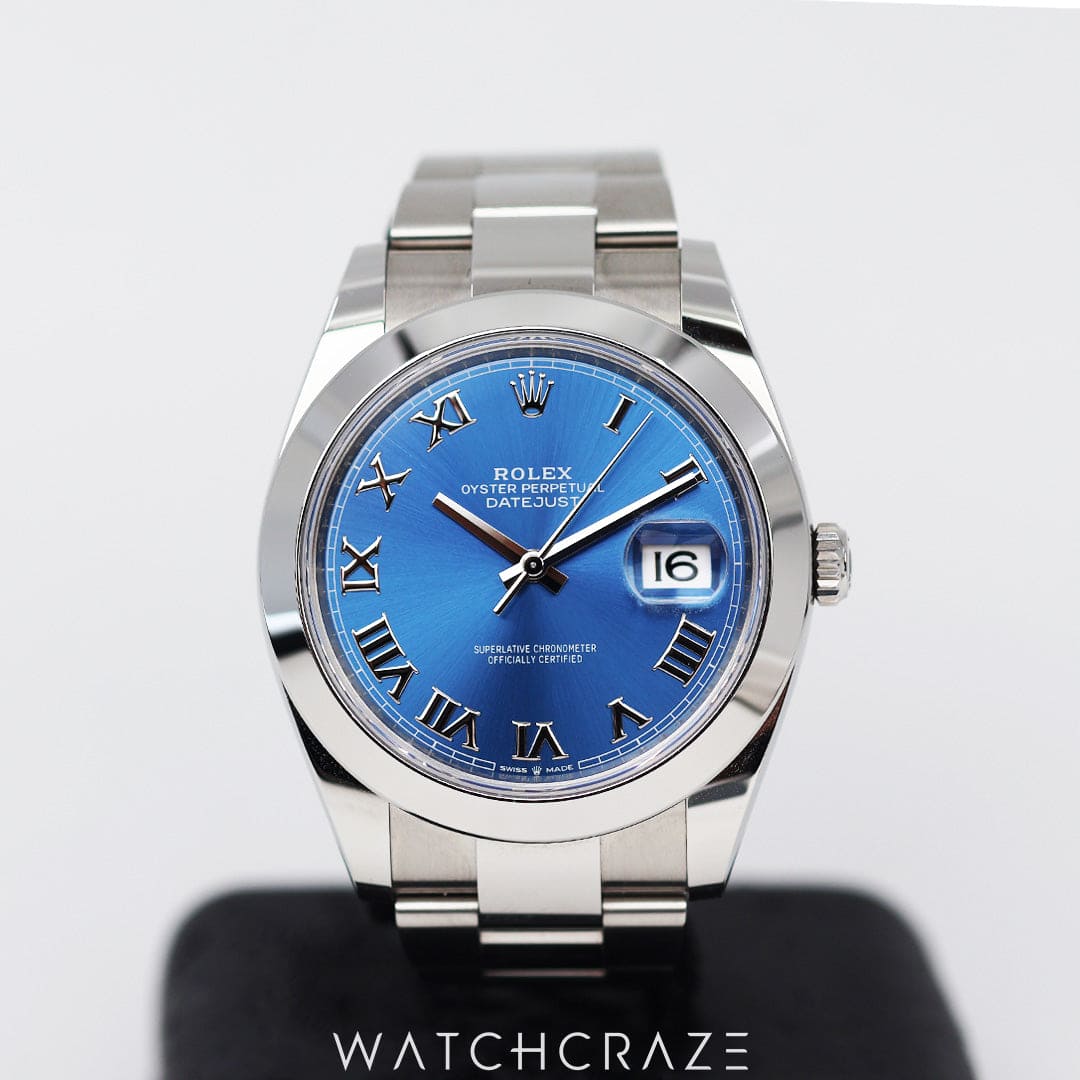 2023 ROLEX DATEJUST AZZURO BLUE DIAL 41MM 126300