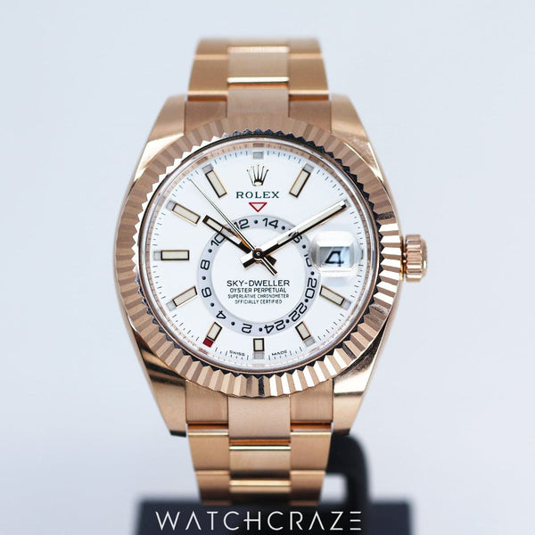 2023 ROLEX SKY-DWELLER ROSE GOLD 42MM 326935