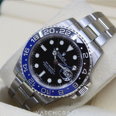 2015 ROLEX GMT-MASTER II "BATMAN" 40MM 116710BLNR
