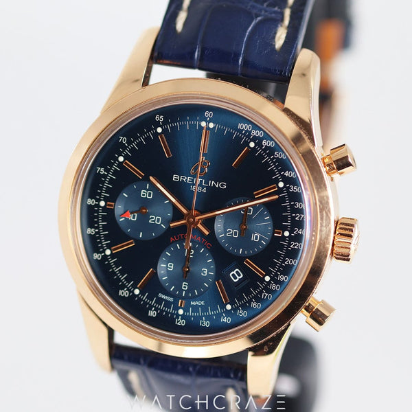 CIRCA 2017 BREITLING TRANSOCEAN CHRONOGRAPH 43MM RB015212.C940.31P.R20