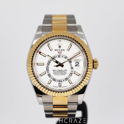 2022 ROLEX SKY-DWELLER WHITE DIAL 42MM 326933