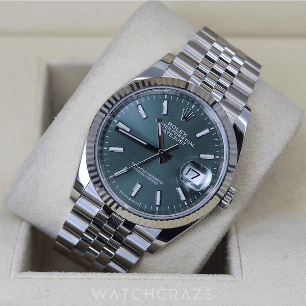 Green datejust sales