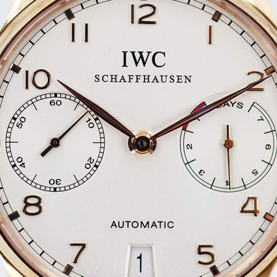 IWC PORTUGUESE AUTOMATIC ROSE GOLD WHITE DIAL 42.3MM IW500114