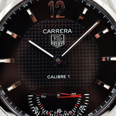 2008 TAG HEUER CARRERA BLACK DIAL 43MM WV3010