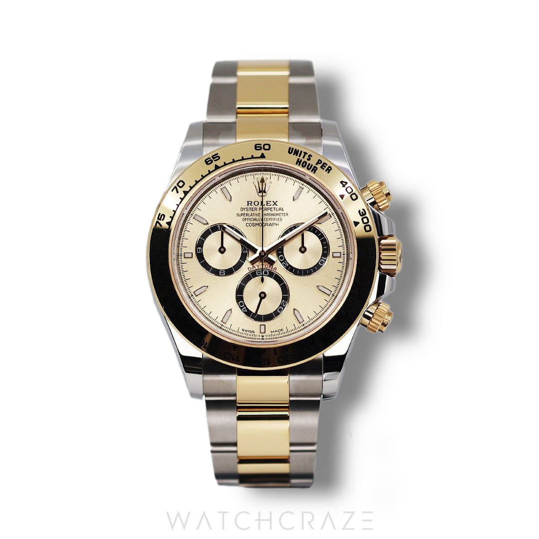 2024 ROLEX DAYTONA COSMOGRAPH TWO TONE YELLOW GOLD/STEEL 40MM