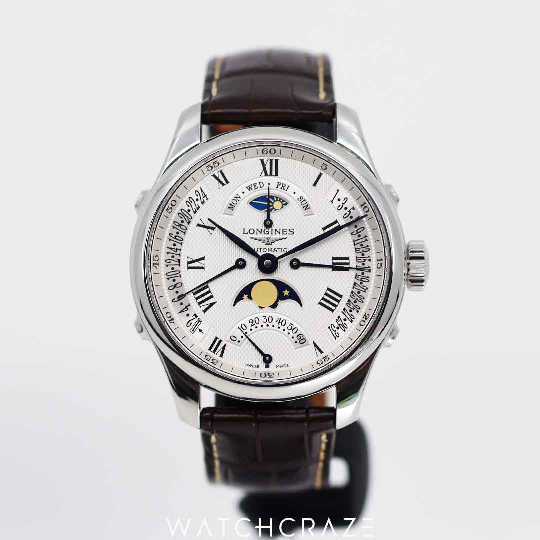 2019 LONGINES MASTER COLLECTION RETROGRADE MOONPHASE 41MM L2.738.4.71