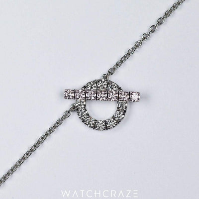 HERMES FINESSE PENDANT 18K WHITE GOLD 0.46CT DIAMONDS H219310B 00