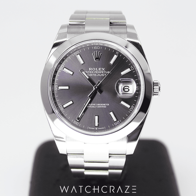 2021 ROLEX DATEJUST 41 SLATE DIAL  41MM 126300