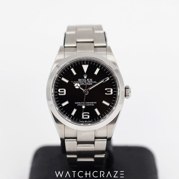 2023 ROLEX EXPLORER BLACK DIAL 36MM 124270 WATCHCRAZE