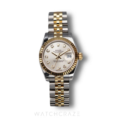 ROLEX DATEJUST TWO TONE GOLD AND STEEL 28MM 279173