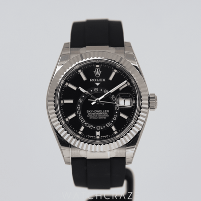 2024 ROLEX SKYDWELLER WHITE GOLD OYSTERFLEX 42MM 336239