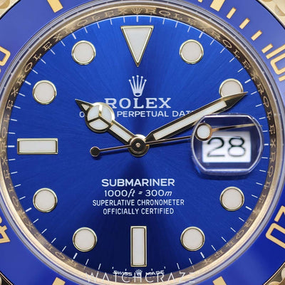 2024 ROLEX SUBMARINER DATE YELLOW GOLD 41MM 126618LB