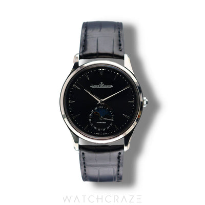 2017 JAEGER LE-COULTRE MASTER ULTRA THIN MOONPHASE BLACK DIAL 39MM Q1368470