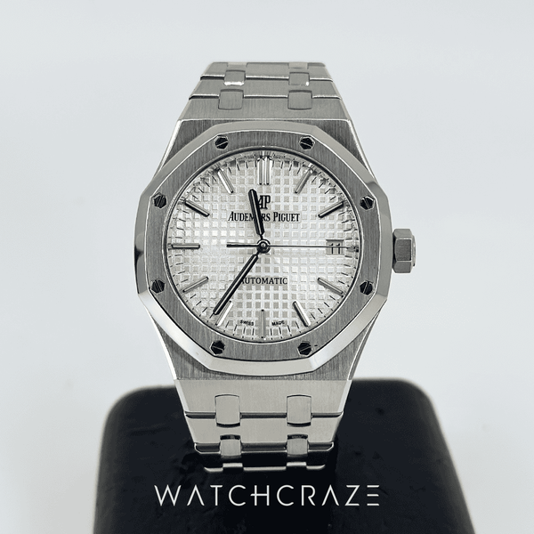 2017 AUDEMARS PIGUET ROYAL OAK WHITE DIAL 37MM 15450ST