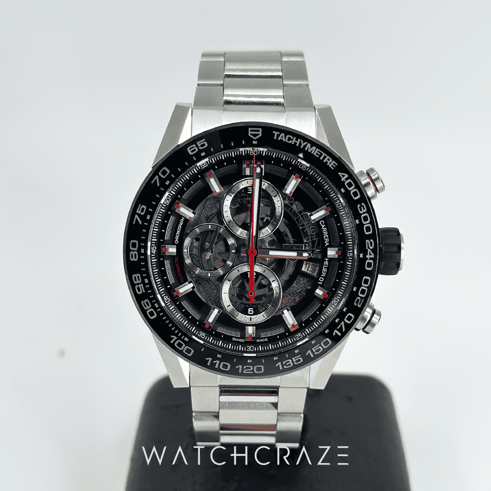 2019 TAG HEUER CARRERA CALIBRE HEUER 01 SKELETON DIAL 45MM