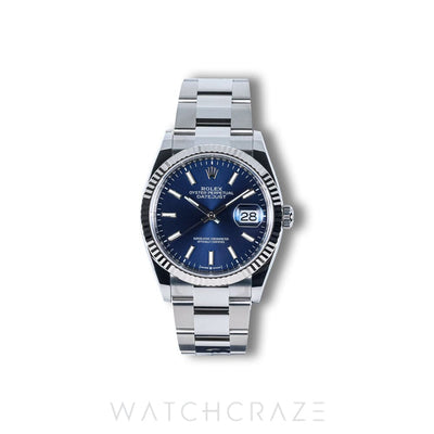 2022 ROLEX DATEJUST BLUE DIAL 36MM 126234