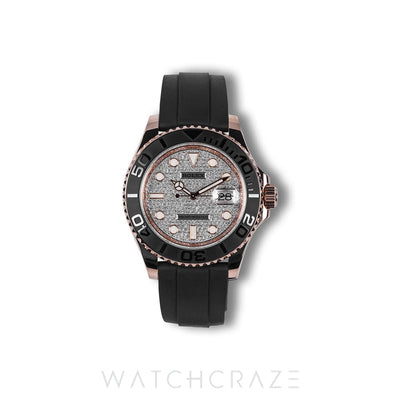 2023 YACHTMASTER ROSE GOLD PAVE DIAMOND DIAL 40MM 126655