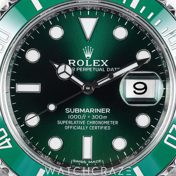 2019 ROLEX HULK SUBMARINER DATE 40MM 116610LV - Main Image