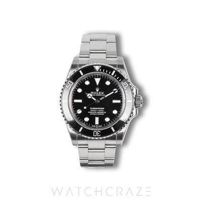 2021 ROLEX SUBMARINER NO-DATE BLACK DIAL 41MM 124060