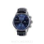 2019 IWC CHRONOGRAPH PORTEGUIESER BLUE DIAL 41MM IW371606