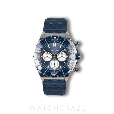2021 BREITLING CHRONOMAT B01 BLUE DIAL 44MM AB0136