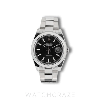 2026 ROLEX DATEJUST BLACK DIAL 41MM 126300