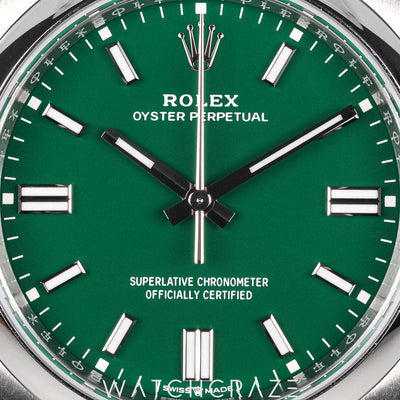 2025 ROLEX OYSTER PERPETUAL GREEN DIAL 36MM 126000