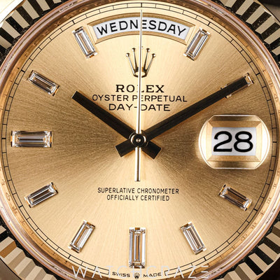 2026 ROLEX DAY-DATE YELLOW GOLD BAGUETTE DIAL 40MM 228238