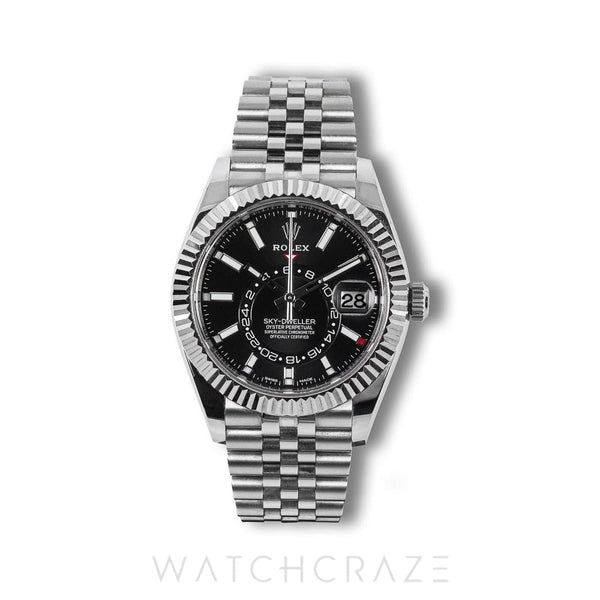 2021 ROLEX SKYDWELLER ROLEX SKY-DWELLER BLACK DIAL 42MM 326934