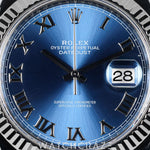 ROLEX DATEJUST AZZURO DIAL 41MM 126334