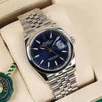 2025 ROLEX DATEJUST BLUE DIAL 36MM 126200
