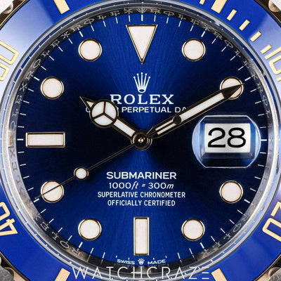 2025 ROLEX SUBMARINER DATE TWO TONE YELLOW GOLD AND STEEL BLUESY 41MM 126613LB