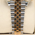 2025 ROLEX DATEJUST TWO TONE YELLOW GOLD AND STEEL WIMBLEDON DIAL 41MM 126333