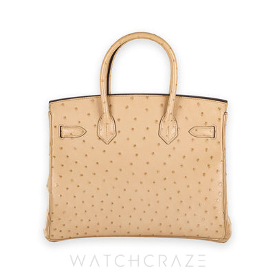 2015 HERMES BIRKIN 30 PATCHEMIN GOLD HARDWARE