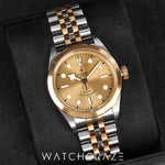 2020 TUDOR BLACK BAY TWO TONE YELLOW GOLD AND STEEL BLACK DIAL 36MM 79503