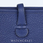 2015 HERMES EVERLYNE 16 SAPPHIRE/NOIR SAPPHIRE