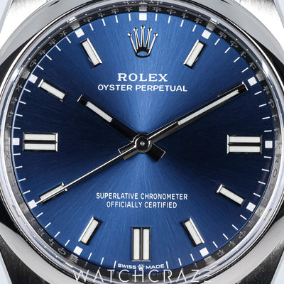 2023 ROLEX OYSTER PERPETUAL BLUE DIAL 36MM 126000