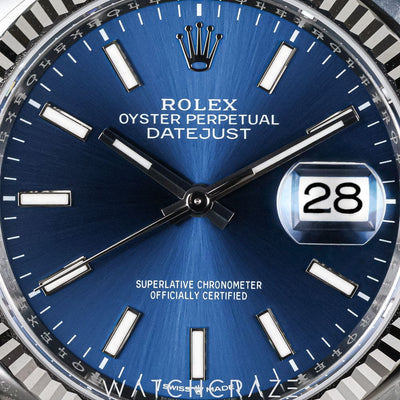 2026 ROLEX DATEJUST FLUTED JUBILEE BLUE DIAL 36MM
