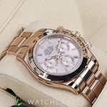 ROLEX COSMOGRAPH DAYTONA ROSE GOLD SUNDUST DIAL 40MM 116505