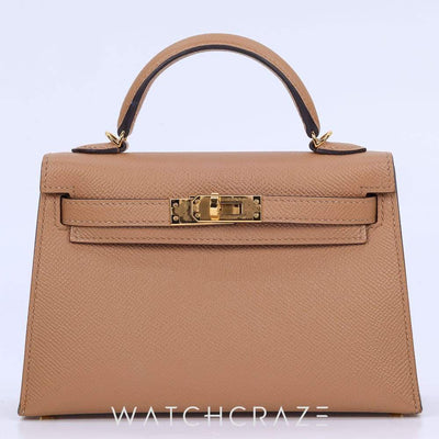 2022 HERMES MINI KELLY CHAI VEAU EPSOM