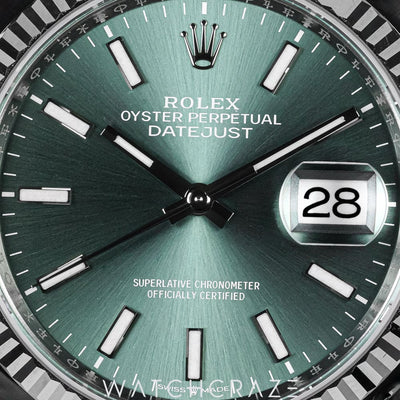 2026 ROLEX DATEJUST MINT GREEN DIAL 36MM 126234