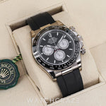 2024 ROLEX COSMOGRAPH DAYTONA WHITE GOLD BLACK DIAL 40MM 126519LN