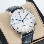2022 IWC PORTPORTUGIESER CHRONOGRAPH WHITE DIAL GOLD MARKERS 41MM IW371605