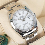 2019 ROLEX DATEJUST WHITE DIAL 41mm 126300