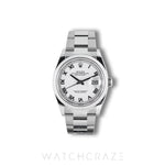2025 ROLEX DATEJUST WHITE ROMAN DIAL 36MM 126200
