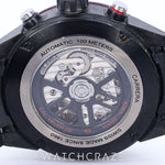 2021 TAG HEUER CARRERA SKELETON CARBON RUBBER 45MM CBG2A91.FT6173